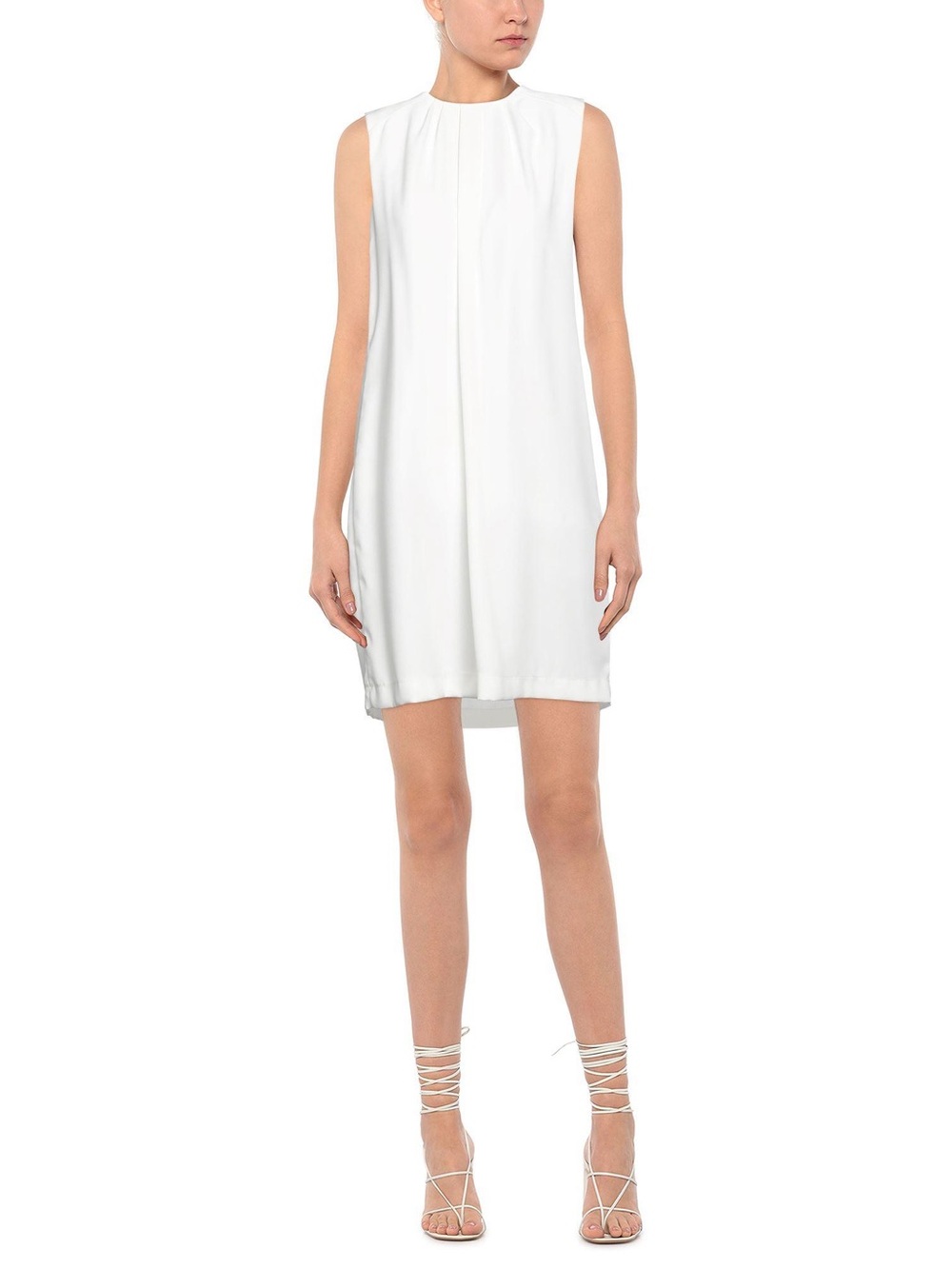 Annie P White Sleeveless Romper